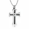 Chains Cross Urn Collier pour cendres Femmes Femmes Men Memorial Versets commémoratifs Crémation Jewelry Pendant