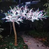 새로운 LED 인공 체리 꽃 나무 라이트 크리스마스 조명 2592pcs LED 전구 2.2m 높이 110/220Vac 방수 야외 사용