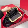 Designer bags women handbags purses one shoulder crossbody genuine leather bag large logo metal buckle tote size 28cm