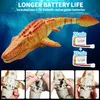 ElectricRC Animals QDRAGON 24G ferngesteuertes Dinosaurier-Pool-Spielzeug für KinderseeSwimming PoolBathOutdoor RC Mosasaurus-Boote mit Batterien 230419