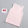 T-shirts Summer Tank Tops för Girls Cartoon Underwear Young Teens in Lingerie Cotton Sport Top Children Undershirts 3PCSlot 230419