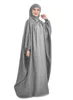 Abbigliamento etnico Abito da preghiera musulmano Ramadan Lungo Jilbab Hijab Abaya Donna Eid Khimar islamico Indumento Abito con cappuccio Niqab