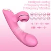 Vuxna produkter 14 lägen klitoris sucker kanin vibrator dildo g spot suger stimulering vaginal masturbator värme varor vuxna sex leksaker för kvinnor 230316