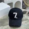 Pareja Deportes Diseñador Gorra de bola Verano Vacaciones al aire libre Viajes Protección solar Número Letra Impresión Agua Lavado Agujero Estilo