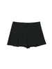 Women's Shorts Willshela Women Fashion Solid Pleated Side Zipper Skirts Vintage High Waist Female Chic Lady 230419