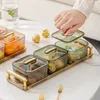Borden Lichte en luxe transparante fruitschaal Snoep Noten Gedroogde opbergdoos Verfrissing Snackcontainers