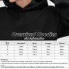 Sweats à capuche pour hommes Sweats à capuche surdimensionnés Hommes 2023 Casual Peinture à l'encre de Chine Pull à manches longues Sweat-shirt épaissi Noir Streetwear japonais