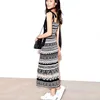 Casual Dresses Liu Wen's Same Retro Knitted Sling Dress Female Lace Strapless Slim Sexy Bag Hip Over The Knee Long Skirt Split Holiday
