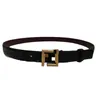 Classic Women's Cowhide Belt Letter Smooth Buckle Simple Casual All-Match Fashion Personality Skirt Belts