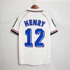 1998 2002 Retro French Soccer Jerseys Vintage Zidane Henry Maillot Jerseys 1996 2004 Football Jerseys Shirt Trezeguet Away Finals 2006 White 2000