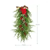 Decoratieve bloemen Kerstdeurkrans Groene plant Dennennaald Hanger Vakantiehuis Muurophanging DIY Simulatie Wijnstok