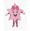 Halloween Pink Star Mascot Costume Cartoon Character Outfits Suit Carnival Unisex vuxna outfit jul födelsedagsfest utomhus outfit