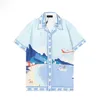 Men camisas de grife de designer de verão camisetas casuais de manga de moda de polos soltos estilo praia tshirts respiráveis ​​tees roupas#47