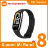 Dünya Premiere Akıllı Saat Xiaomi Band 8 AMOLED 1.62 "Ekran Kalp Hızı Monitörü Spor Kan Oksijen Fitness Bilezik Miband8