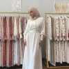 Abiti taglie forti Eid Chiffon Abaya Dubai Turchia Islam Arabo Musulmano Lungo Hijab Elegante Abito modesto Robe Longue Per le donne Vestido Longo 231118