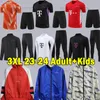 XXXL 23 24 Bayern Voetbalsets heren kinder trainingspakken voetbalshirts hoodie Voetbalshirts met lange mouwen Trenchcoat Jas Voetbalshirts 2023 2024 Trainingssets 3XL