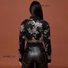 Autumn New Women's Sexy Spicy Coat with Sequin Embroidery Short Style Slim Long Sleeve Jacket 834 dfashion98