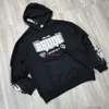 Designer hoodies mode mäns tröjor streetwear rhode amerikansk brev tryckt hoodie vintage tvättad gammal pullover axel droppe