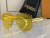 5A Eyewear FOL039V FDgraphy Rechteckige Schildbrille Rabatt Designer-Sonnenbrillen für Männer Frauen 100 % UVA/UVB mit Staubbeutelbox Fendave