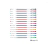 LifeMaster 6 pcs/lot Pilot Hi-Tec-C Coleto Gel Multi Pen Recharge 0.4 Mm Noir/Bleu/Rouge/15 Couleurs Disponibles