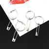 Hoop Earrings 1 Pair 2023 Design Safety Pin Clip Geometry Drop Boho Regular For Fashion Women Men Jewelry