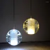 Ljuskronor modern LED Crystal Chandelier G4 Ball Light For Traircase Living Room Decoration Kök sovrum upphängning hängande