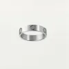 nieuwe hoge kwaliteit ontwerper liefde schroef ring heren dames ring klassiek luxe titanium staal legering materiaal vervaagt nooit niet-allergisch mode-accessoires- 4/5/6 mm