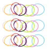 Bracelets de charme 100 pcs bracelet en caoutchouc coloré années 80 bijoux femmes cadeau faveurs de fête gel de silice filles miss cheveux cravates rave