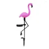 Étanche Solaire Flamingo Piquet Lampe Extérieure Led Alimenté Paysage Pelouse Lumières De Voie Pour Cour Patio Jardin Décorations