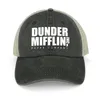 Bollmössor duunder Mifflin Paper Company Office Cowboy Hat Boonie Hats Military Tactical Cap Bobble Woman Men's