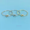 Bangle Bracelet t S925 Sterling Silver Bracelet Hardwear Series Round Ball Surrounding Open Fashion Simple Versatile VDES