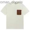 T-shirts pour hommes DesignerLa version haut de gamme différencie le marché en cuir pur coton t-shirt à manches courtes hommes et femmes occasionnels tee 4X9R