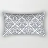 Coussin décoratif oreiller gris oreillers lombaires case 30x50cm de la géométrie damasque feuilles florales plaids plaids de canapé imprimé jet de boho décoration maison 230419