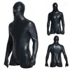 Anime Costumes Super Cool Sexy Men Black Patent Leather Jumpsuit Vinyl Latex Bondage Catsuit Wetlook Leotard Bodysuit For 6736 Cosplay