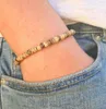 Strand Bracelet Homme Large Noix de Coco Puce Turquoise Bijoux Tribal Beach Man