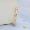 Fedi nuziali Anello in oro giallo 14k con fede nuziale di fidanzamento reale Taglio rotondo VVS1 D Anello sottile di colore 2,0 mm per Lady231118