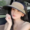 Chapéus largos e largo Sun Sombs Fácil de transportar suor absorve Anti-UV Polyster Women Summer Summer Outdoor Visor for Girl