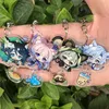 Key Rings Game Impact Kaveh Kaedehara Kazuha Tartaglia Keychain Accessories HUTAO XIAO Scaramouche Pendant Anime Cartoon Badge 231118