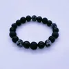 Charm Bracelets 10/8mm Beaded Natural Volcanic Stone Snow Distance Bracelet For Men Women Friend Gifts Strand Jewelry