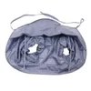 Nouvelle cape de rasage de jambe pliable avec sac de rangement à fermeture éclair Cape de coupe de cheveux tenant les cheveux Portable adultes corps rasé bavoir fourniture à domicile