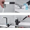 Küchenarmaturen Messing herausziehbarer Wasserhahn 360 drehbare Spritzpistole Schwarz Multifunktionsroboter Dual-Outlet und kalt XT-253