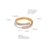 Bangle Cubic Zirconia Aço Inoxidável Aberto Pulseira Ajustável Bangle À Prova D 'Água Luxo Bling Elegante Charme Jóias Presente Dro Dhgarden Otuah