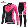 Cykeltröja Set Kläder Set Spring Autumn Long Ropa Deportiva Mujer BMX Suit Mtb Bike Outfit Equipment Ciclismo Femininas 231118