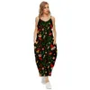 Casual Dresses Dress For Women Halter Neck Summer Christmas Printed Sleeveless Midi Backless Loose Party Sexy Beach Streetwea