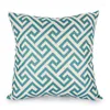 Pillow Nordic Style Quatrefoil Turquoise Geometric Printed Cover Home Decorative Sofa Coffee Car Chair Throw Case