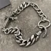 INS Fashion Handmade Cuban Chain Cross Armband Nischendesign für Männer/Frauen Paare 925 Sterling Silber Exquisiter leichter Luxusschmuck