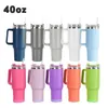 Mugs LMETJMA 40oz Mug With Lid and Straw Stainless Steel Vacuum Tumbler Keep Cold Leak Proof Travel Coffee KC0 1 231118