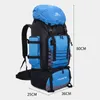 Sacos ao ar livre Grande 90L Saco de Viagem Camping Mochila Caminhadas Exército Escalada Montanhismo Esporte Ombro Mochila Homens Mulheres 231118