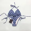 2023 Designer Swimsuit Women Vintage Thong Micro Cover Up Dames Bikini Sets Swimwear Gedrukt Badkoers Summer Beach Draag Zwempak Maat S-XL #3333