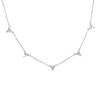 Kedjor choker halsband 35 10 cm 925 sterling silver toppkvalitet brud gåva cz station vit gnistrande kedjor halsband smycken
